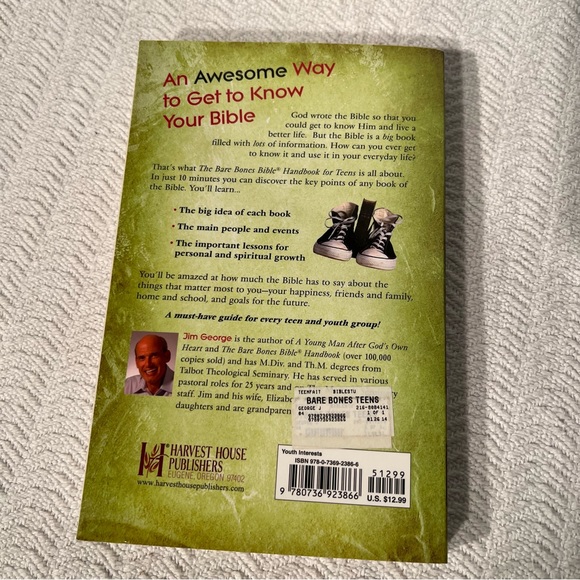 the bare bones bible handbook for teens by jim george / paperback book - Picture 2 of 2